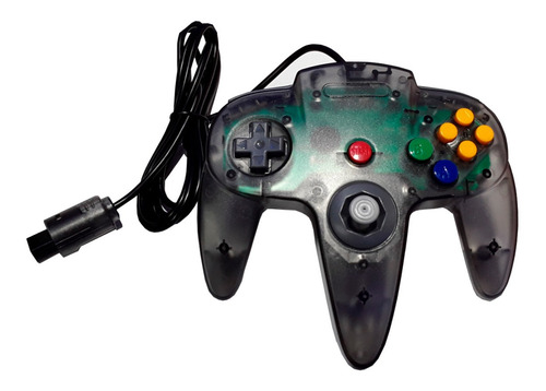 Control Para Nintendo 64 Teknogame N64 Analogico Negro Trasl