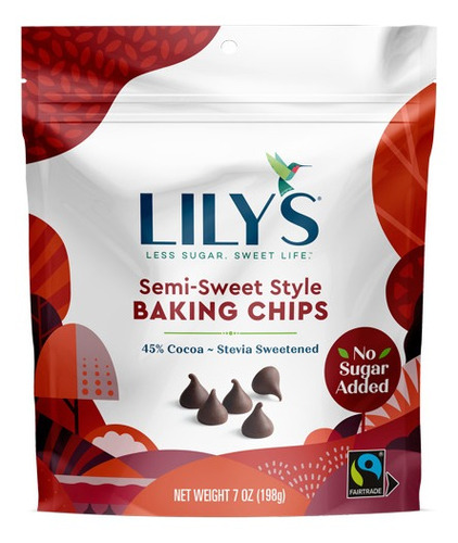 Lily's Chispas Chocolate Semi Dulces 198grs.