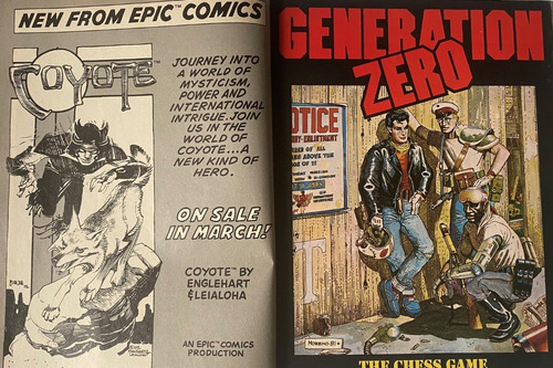 Epic Illustrated, Comic Ciencia Ficción, 100 P, Inglés F11b7 (Usado)