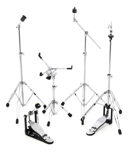 Pack De 5 Fierros Soporte De Bateria Pdp Pdhw715 Serie 700 Color Plateado