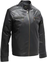 Comprar Campera De Cuero Vacuno Clasica Moto Fábrica Koux