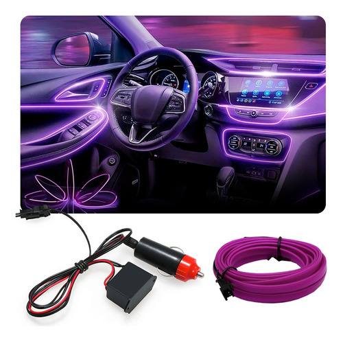 Fita Led Painel Monza 5m Roxo Tunning Top