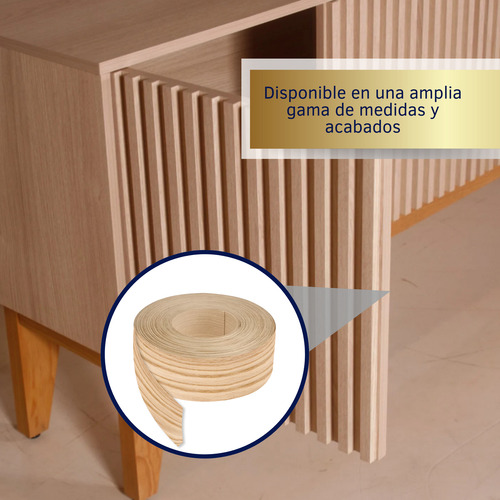 Cubre Canto Encino De Madera Sin Adhesivo 200 Mm (4 Mtr)***
