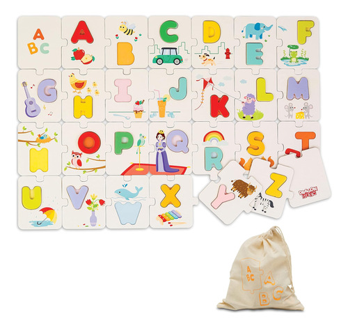 Dragon Drew Jumbo Abc Floor Puzzle Para Niños | 17x24 (54 