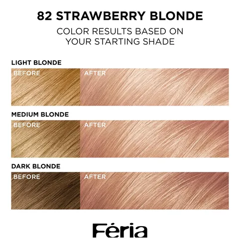 Kit De Tintura L'oreal Paris Feria 82 Strawberry Blonde