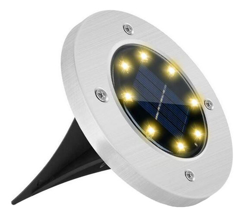 Lámpara De Jardín F Para Exteriores Con 4 Led, Luz De Suelo