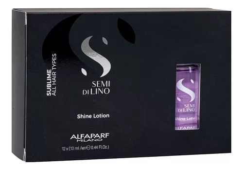 Ampolletas Alfaparf Semi Delino Shine Lotion Rosa 12 Piezas