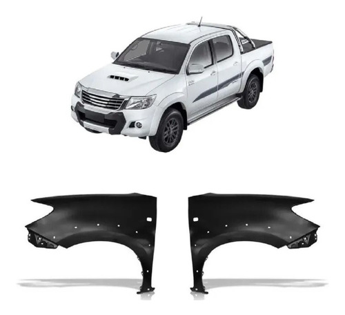 Guardabarro Delantero Hilux 2012/13/14/15 C/fender C/agujero