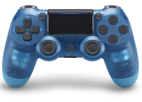 Mando Ps4 Azul Transparente Alta Calidad Compatible V2