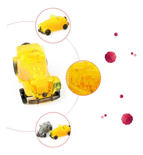 Rompecabezas 3d, Juguete Educativo Para Desarrollar Amarillo