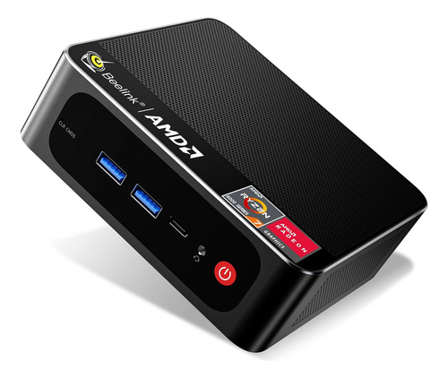 Beelink Mini Pc, Amd Ryzen 7 5700u (hasta 4.3ghz), 16 Gb Ddr