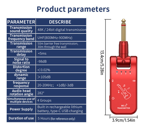 Sistema De Audio Inalámbrico, Conector, Transmisor, Sistema