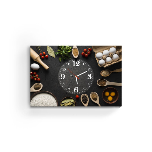 Reloj De Pared Cocina Cuadro Decoracion Diseño Nuevo Grande 