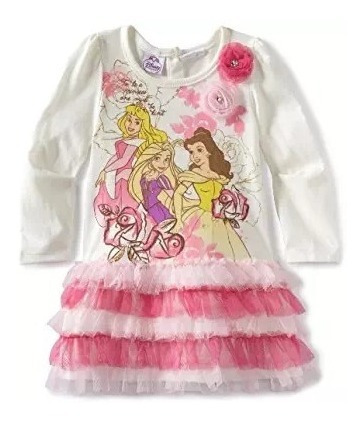 Bello Vestido Disney De Princesas  Talla 2t