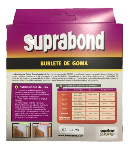 Burletes de Goma - Suprabond