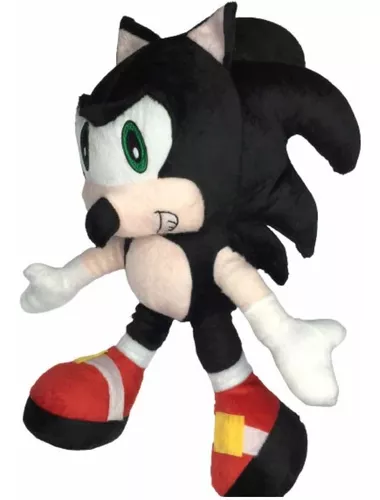 Boneco Sonic Pelúcia Cor Cinza Antialérgico 50cm Bonito