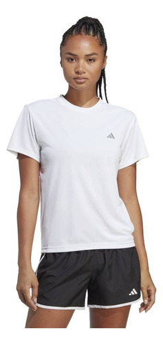 Remera adidas Run It Tee Blanco De Dama - Hz0112