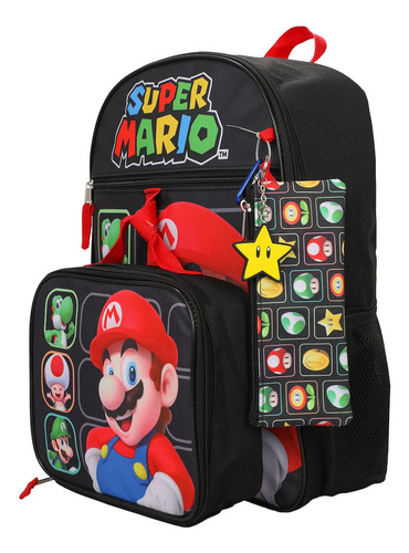 Set De Mochila De Bioworld Super Mario Bros