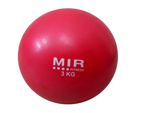 Tone Ball Sin Pique 3 Kg Pelota Medicinal Mir Fitness 