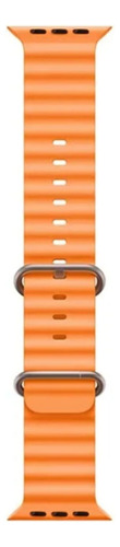 Pulseira Oceano Para Smartwatch Universal 42/44/45/49mm Laranja