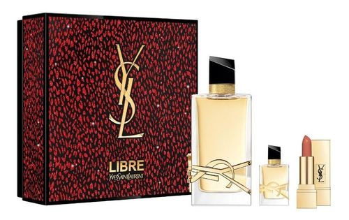 Estuche Ysl Libre Edp 90ml + Edp 7.5ml + Labial 1.3g Mujer