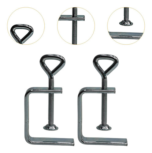 2x Abrazaderas C Abrazadera Cuadrada Resistente, Clip De 50