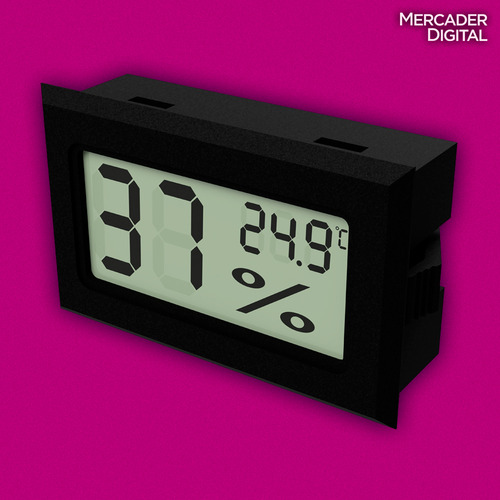 2 Pzs Termómetro Higrómetro Digital Medidor Sensor Humedad