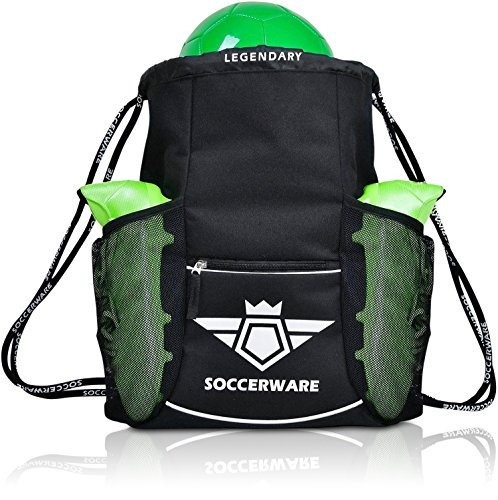 Mochila De Bolsa De Fútbol Con Bolsillo De Porta Bola Para N