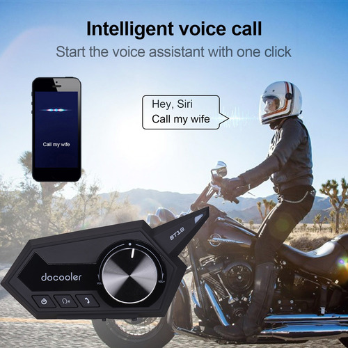 Imagen 4 de 6 de Docooler - Auriculares Inalámbricos Para Casco De Motociclet