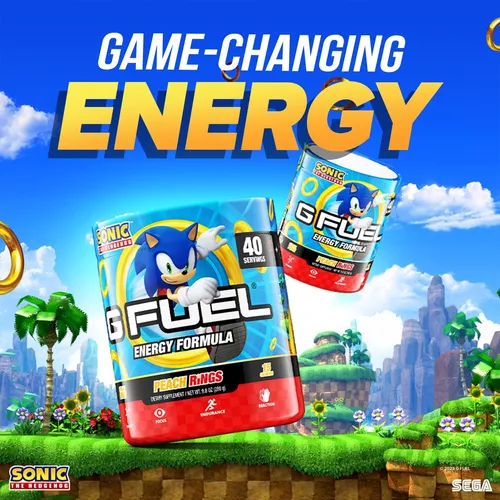 G Fuel Sonic Energy Powder, Sin Azúcar, Suplemento De De De