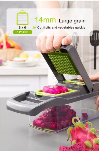 Imagen 10 de 10 de Cortador Mandolina Rallador Multiples Vegetal+taper+colador