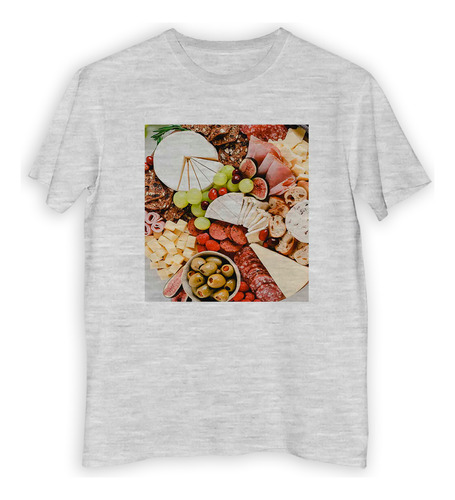 Remera Niño Quesos Fiambres Tabla De Picada Comida M5