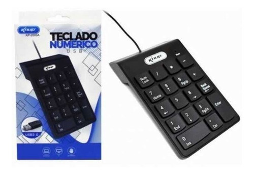 Teclado Usb Numérico Compacto P/ Notebook C/ Fio Knup