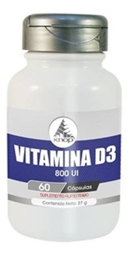 Vitamina D3 (800 Ui) 60 Cápsulas