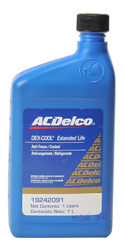 Anticongelante Naranja Concentrado Dexcool 1 Lt Acdelco Gm