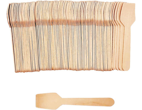 Mini Cucharas De Madera, 4 Pulgadas, 200 Unidades, Cucharas