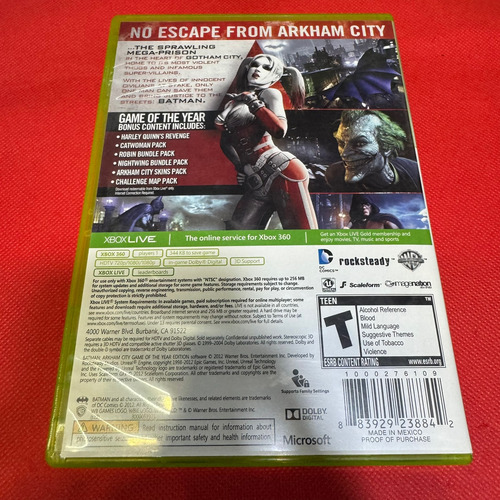 Batman Arkham City Xbox 360 Original F (Usado)