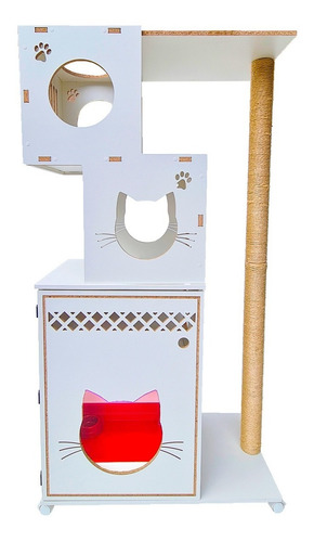 Torre Árvore Brinquedo Cama Toca Arranhador Gato - Zion