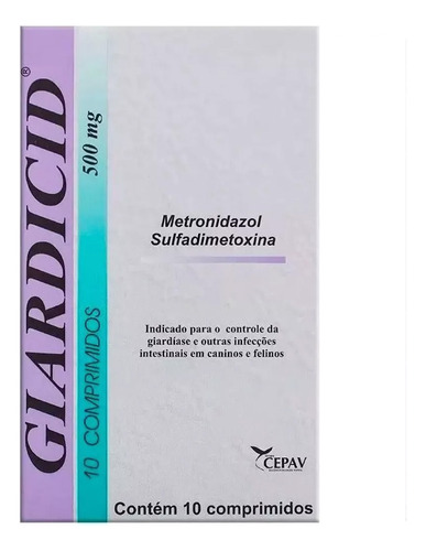 Giardicid 500mg 10 Comprimidos Cepav 