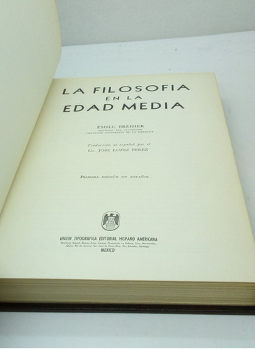 La Filosofía En La Edad Media.               Brehier, Emile.