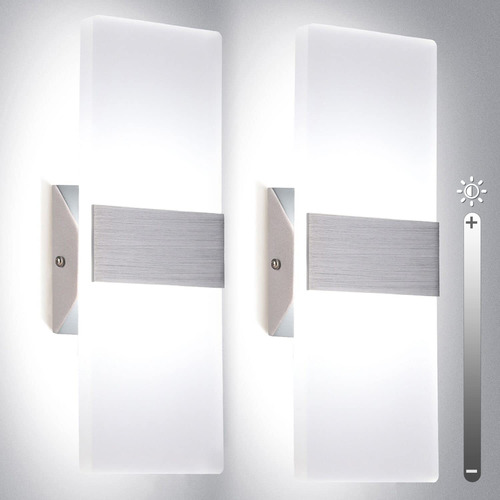 Apliques De Pared Regulables 12 W 6000 K Blanco Frío Paquete