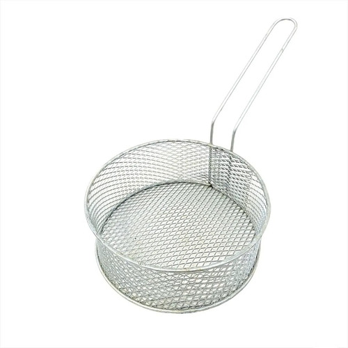 Canasto Freidor Redondo De Alambre Accesorio Cocina 15cm 