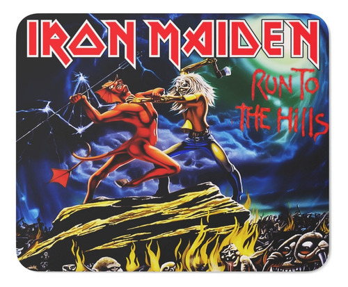 Rnm-0476 Mouse Pad Iron Maiden - Run To The Hills