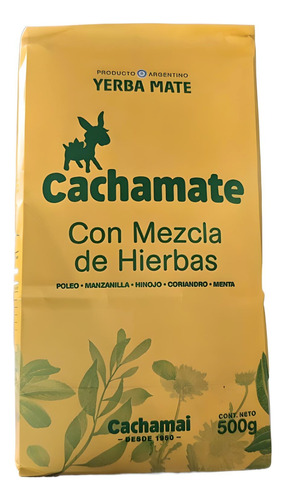 Yerba Mate Cachamate Amarilla 500g 