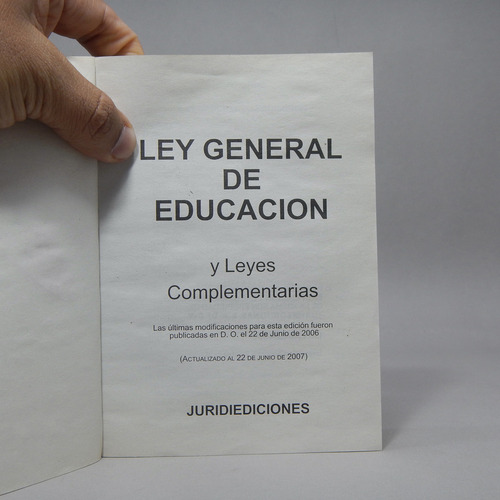 Ley General De Educación Y Leyes Complementarias G7