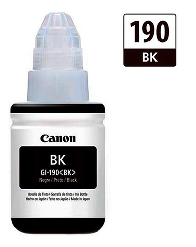 Tinta Canon Original Gi-190 Negro G1100/2100/3100