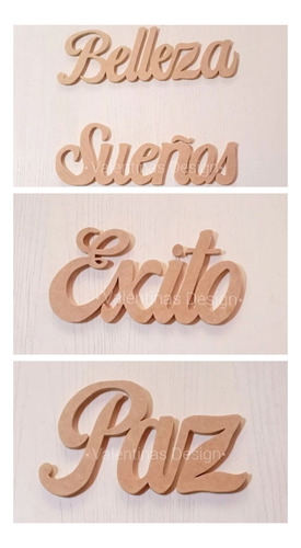 Letras Nombres En Mdf Crudo 9 Milímetros.