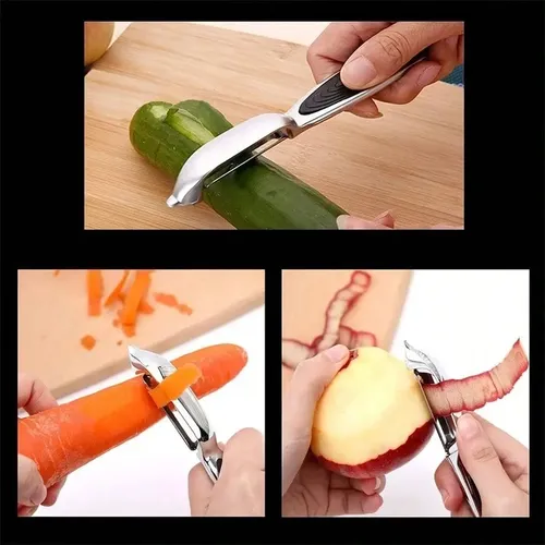 Zx Pelador De Frutas Y Verduras De Acero Inoxidable 2 Piezas