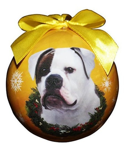 Adorno Navidad Bola American Bulldog