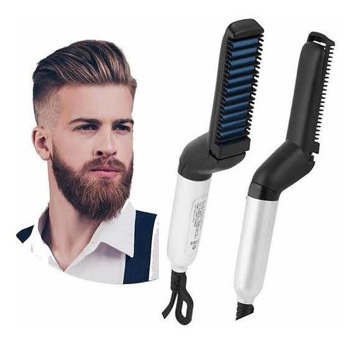 Plancha Laceador De Cabello Y Barba Tipo Peine Para Hombre 